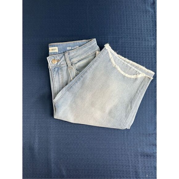 Warp + Weft Women’s Bermuda Blue Jean Shorts Size 6/28 - Picture 5 of 10